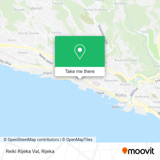 Reiki Rijeka Val map