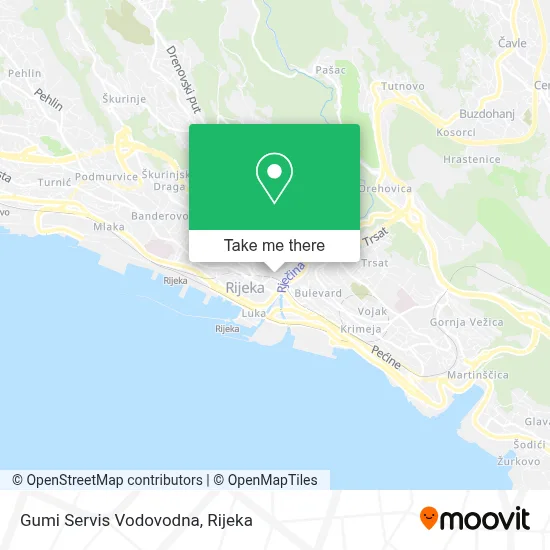 Gumi Servis Vodovodna map