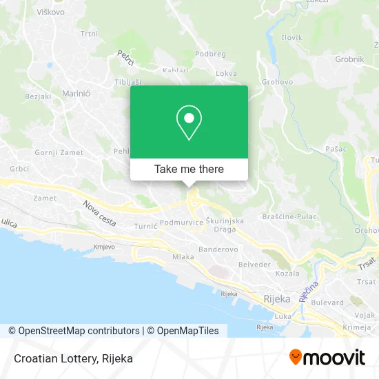 Hrvatska Lutrija map