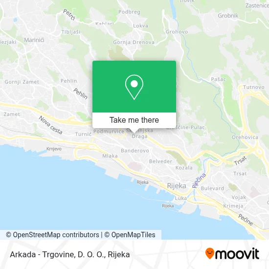 Arkada - Trgovine, D. O. O. map