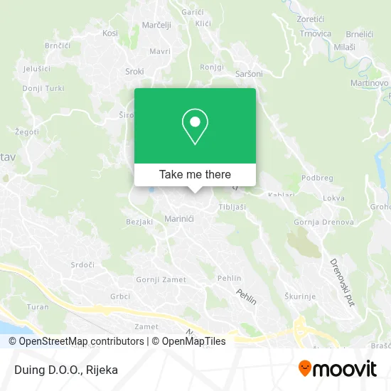 Duing D.O.O. map
