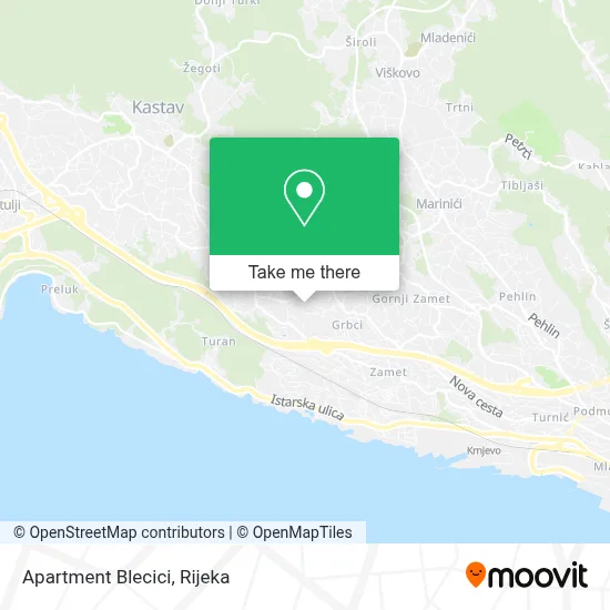 Apartment Blecici map