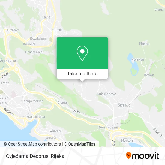 Cvjećarna Decorus map