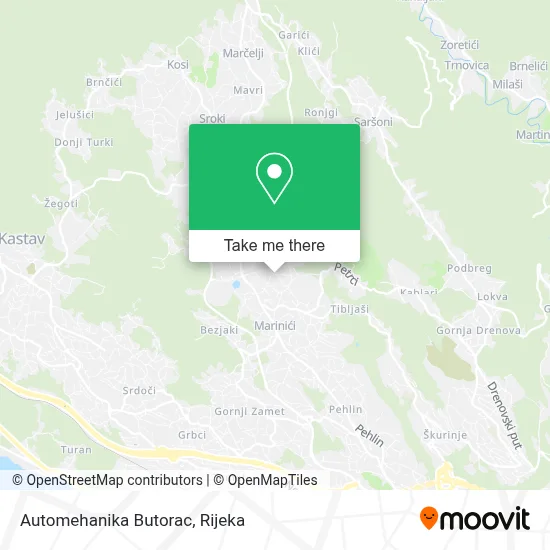 Automehanika Butorac map