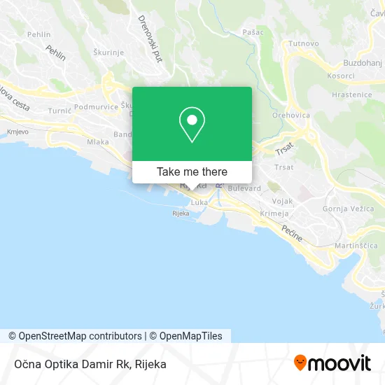 Očna Optika Damir Rk map