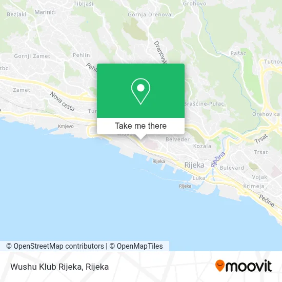 Wushu Klub Rijeka map