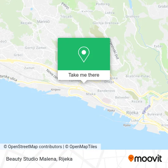 Beauty Studio Malena map