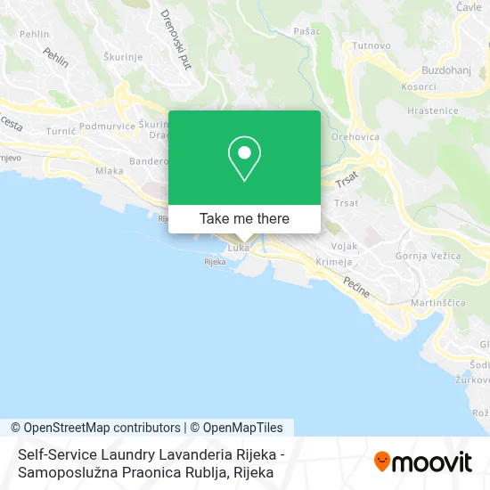 Self-Service Laundry Lavanderia Rijeka - Samoposlužna Praonica Rublja map