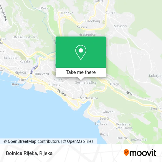 Bolnica Rijeka map