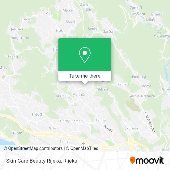 Skin Care Beauty Rijeka map