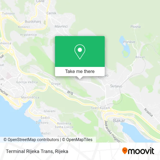Terminal Rijeka Trans map