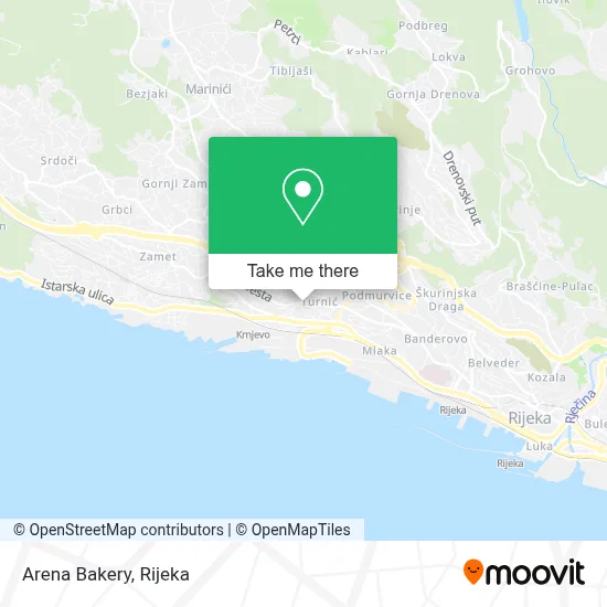 Pekara Arena map