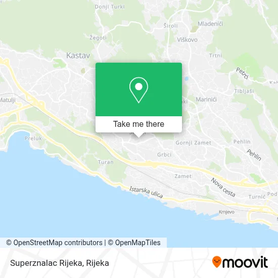 Superznalac Rijeka map