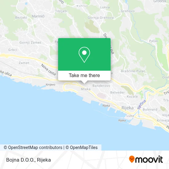 Bojna D.O.O. map