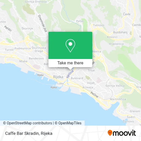 Caffe Bar Skradin map