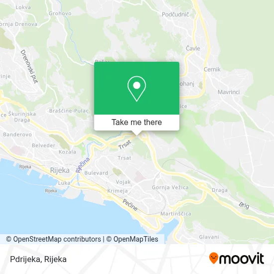 Pdrijeka map