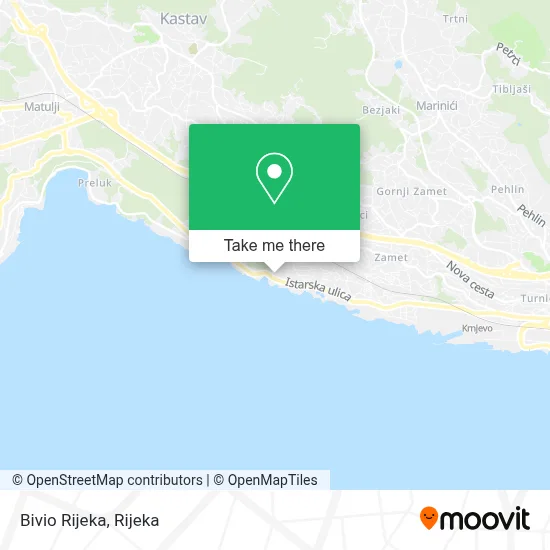 Bivio Rijeka map