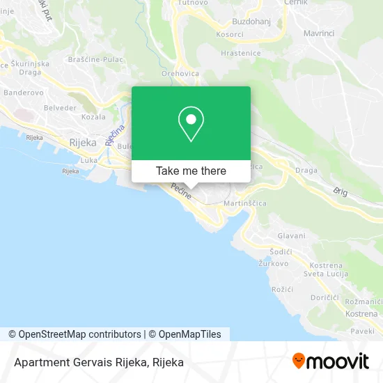 Apartment Gervais Rijeka map