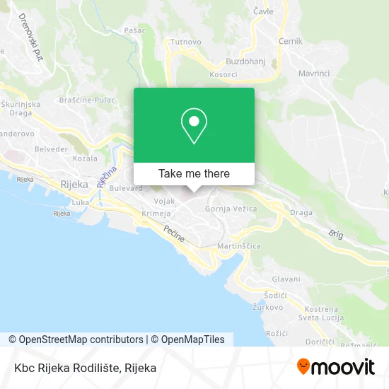 Kbc Rijeka Rodilište map