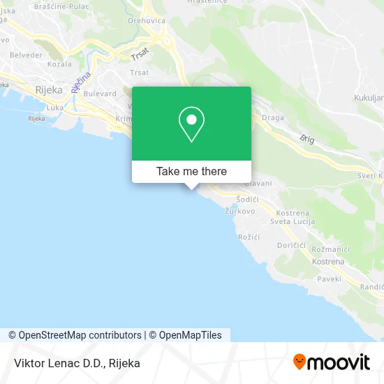 Viktor Lenac D.D. map