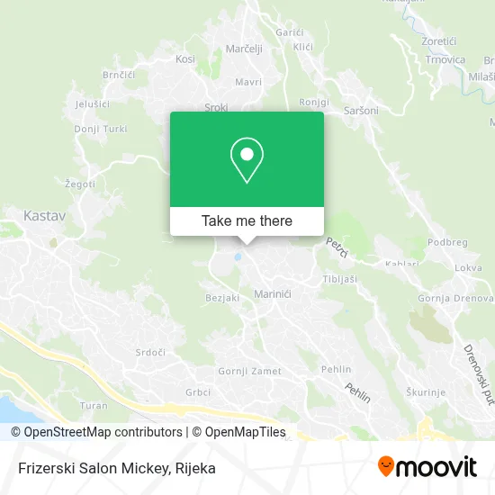 Frizerski Salon Mickey map