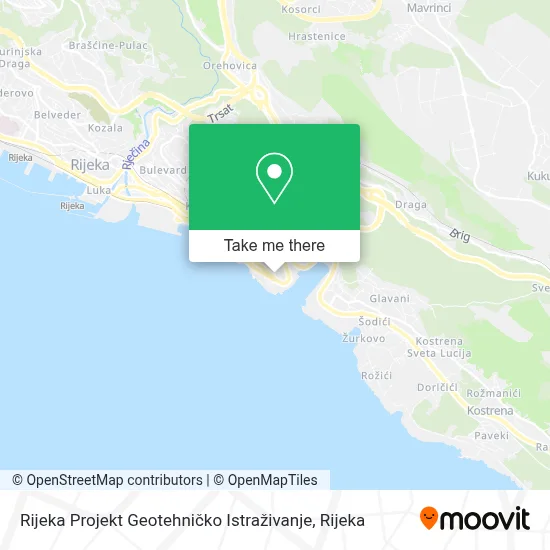 Rijeka Projekt Geotehničko Istraživanje map