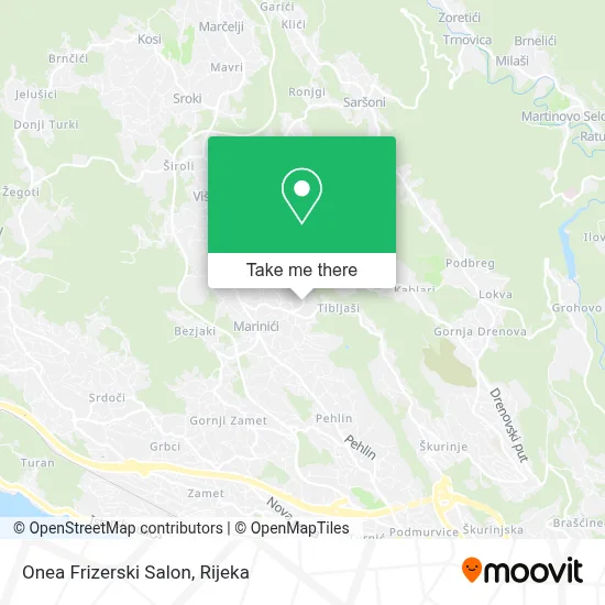 Onea Frizerski Salon map