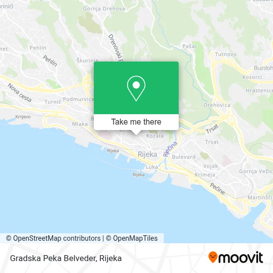 Gradska Peka Belveder map