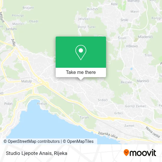 Studio Ljepote Anais map