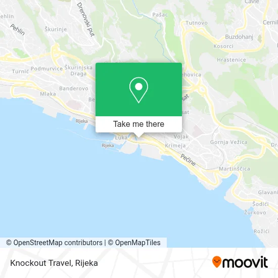 Knockout Travel map