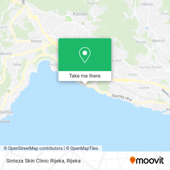 Sinteza Skin Clinic Rijeka map