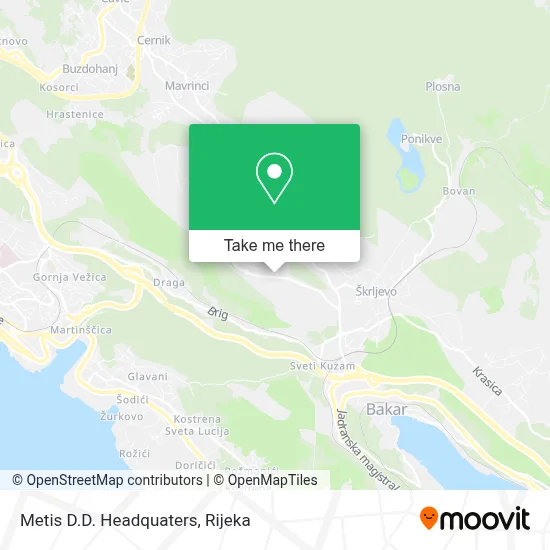 Metis D.D. Headquaters map