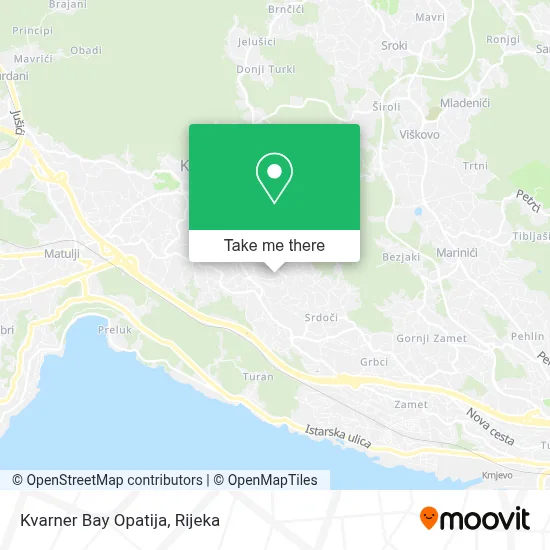 Kvarner Bay Opatija map