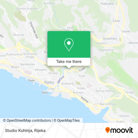 Studio Kuhinja map
