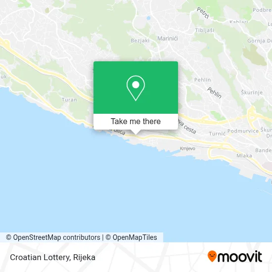 Hrvatska Lutrija map