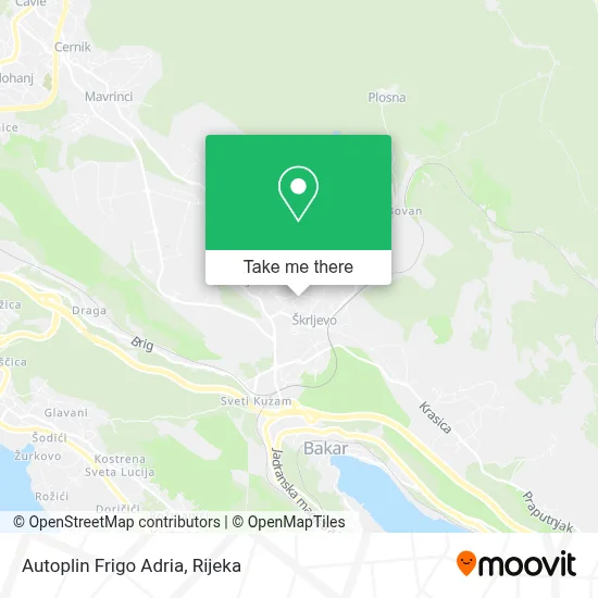 Autoplin Frigo Adria map