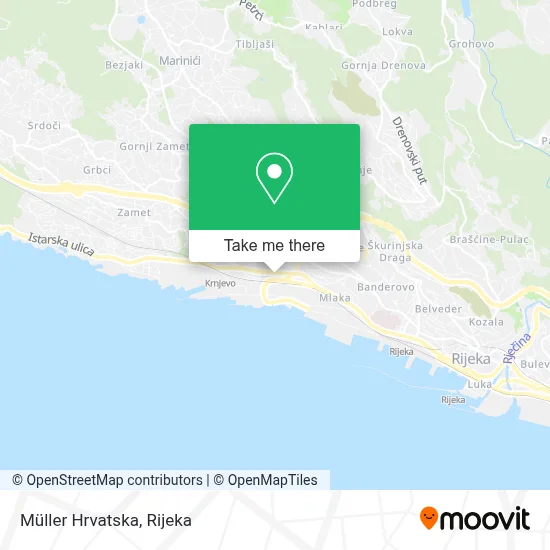 Müller Hrvatska map