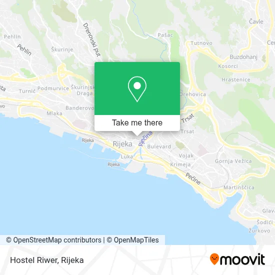 Hostel Riwer map