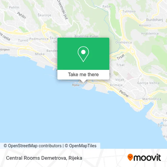 Central Rooms Demetrova map