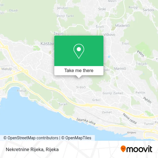 Nekretnine Rijeka map