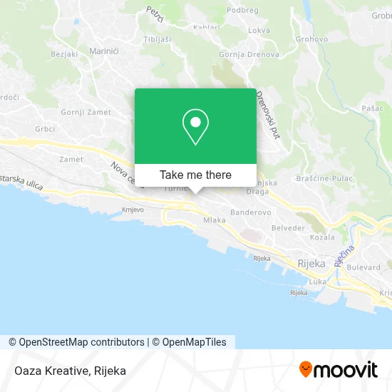 Oaza Kreative map