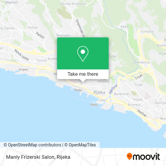 Manly Frizerski Salon map