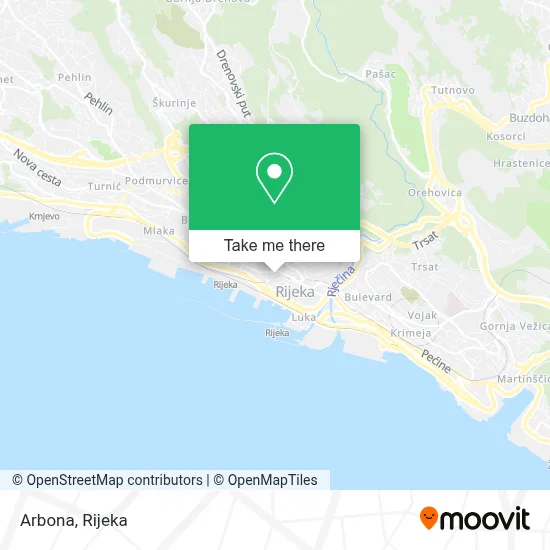 Arbona map