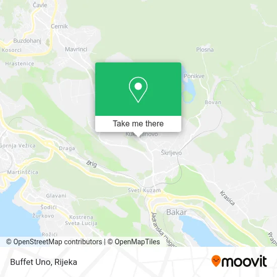 Buffet Uno map