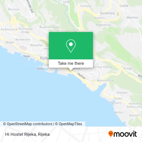Hi Hostel Rijeka map