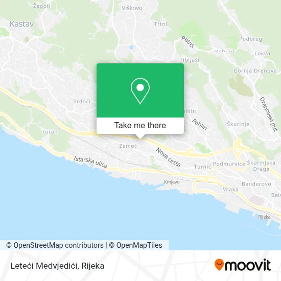 Leteći Medvjedići map