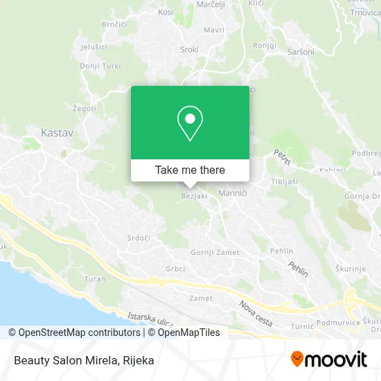 Beauty Salon Mirela map
