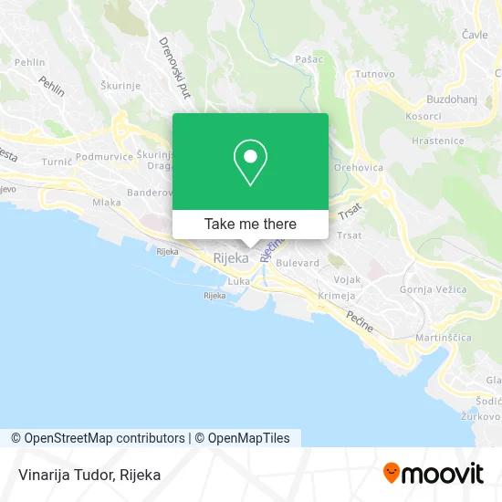 Vinarija Tudor map