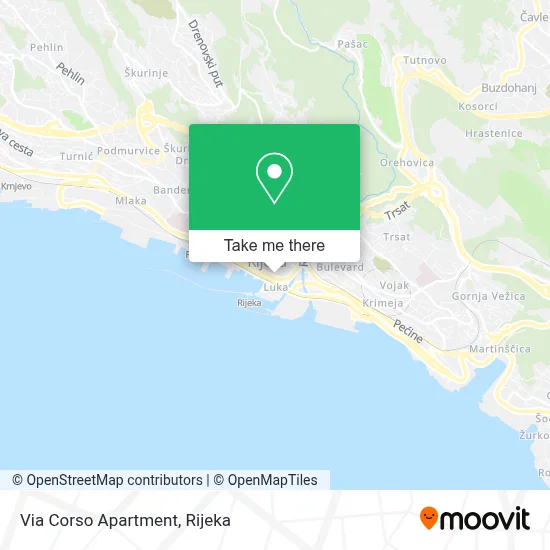 Via Corso Apartment map