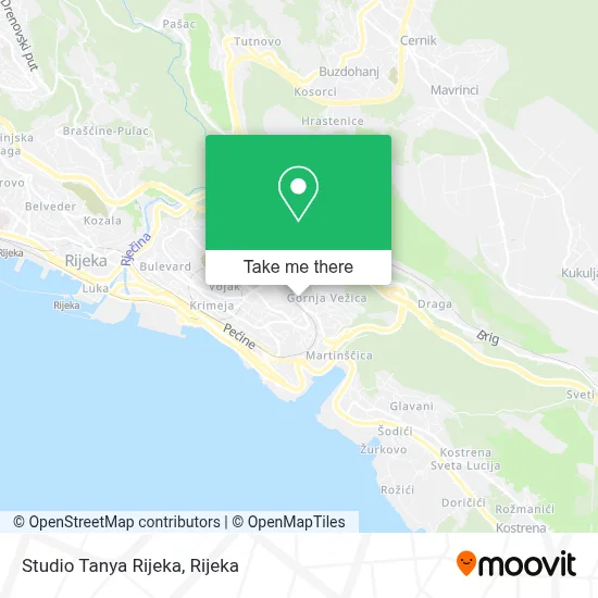 Studio Tanya Rijeka map